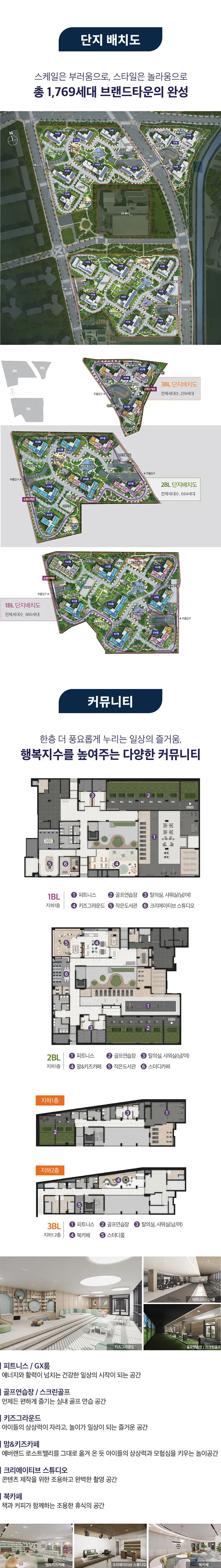 단지 배치도 / 커뮤니티